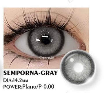 Lentilles de couleur - SEMPORNA GRIS - Valable 1 an